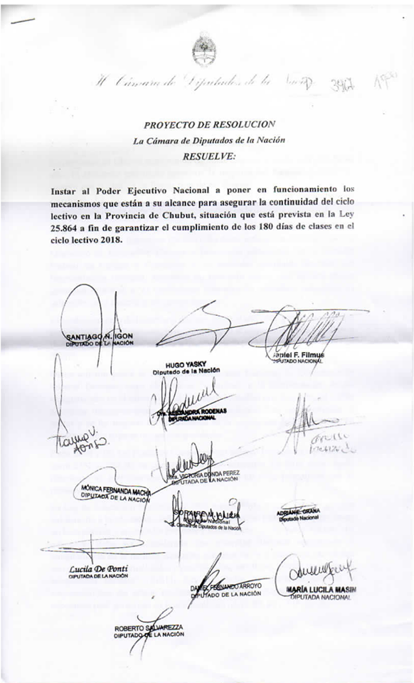 1-presentacion camara de diputados de la nacion