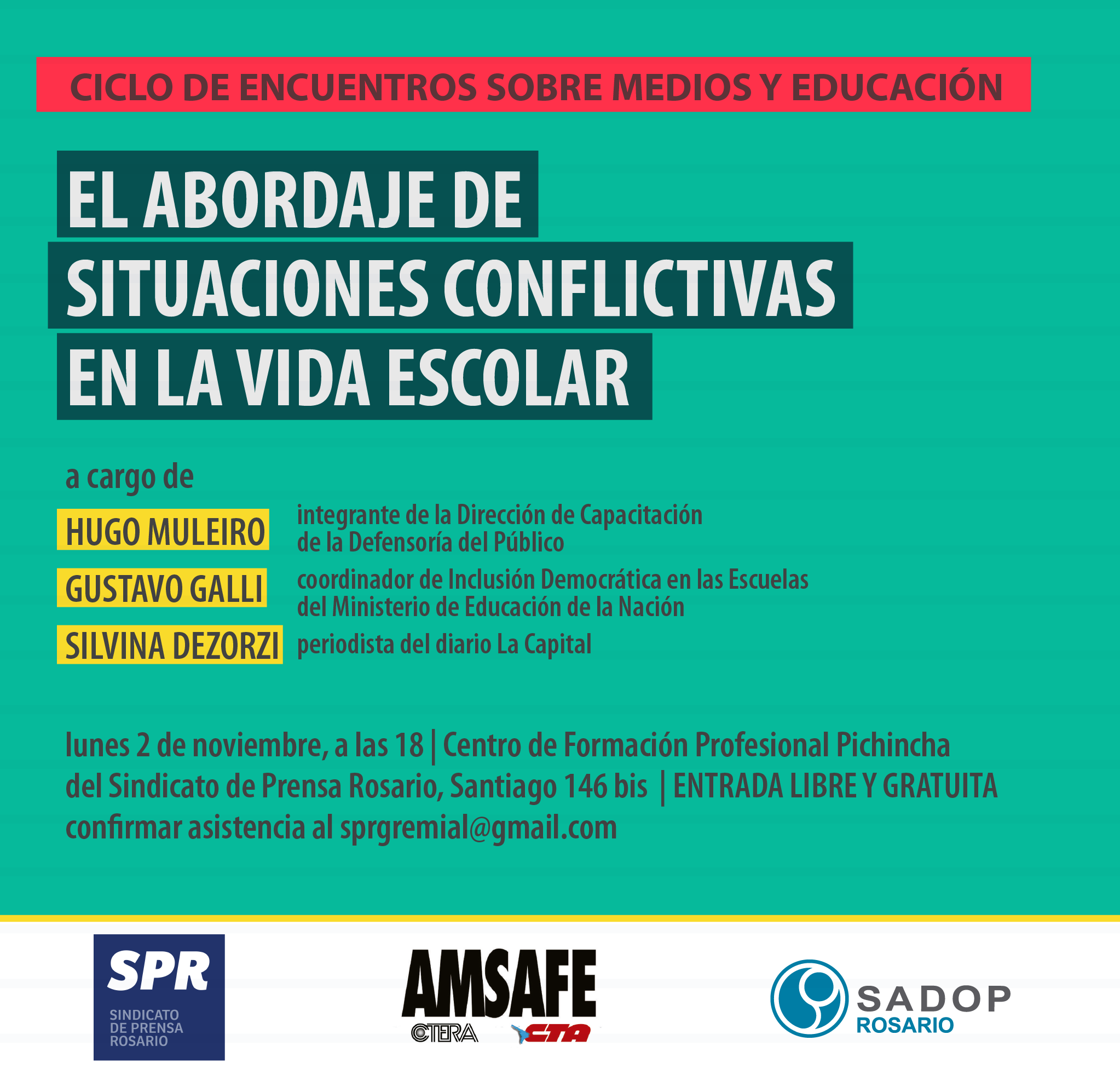 charla SPR AMSAFE medios