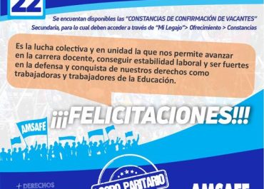 TITULARIZACIÓN CARGOS NIVEL SECUNDARIO