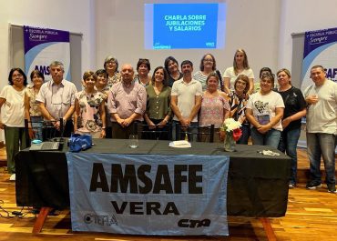 VERA: CHARLA SOBRE JUBILACIONES Y FIRMA DE CONVENIO