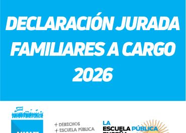 DECLARACIÓN JURADA FAMILIARES A CARGO 2026