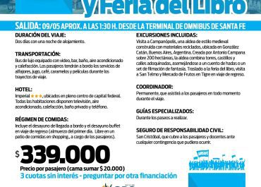 TURISMO FERIA DEL LIBRO 2026