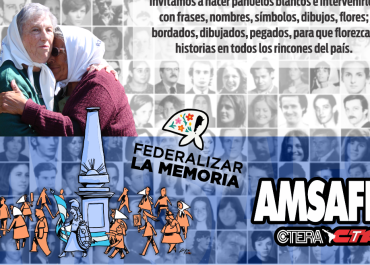 24 DE MARZO: AMSAFE PONE A DISPOSICIÓN UN RECURSERO PEDAGÓGICO PARA TRABAJAR EN LAS ESCUELAS