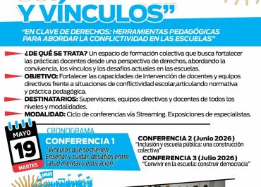 CICLO DE FORMACIÓN “EDUCACIÓN, CONVIVENCIA Y VÍNCULOS”