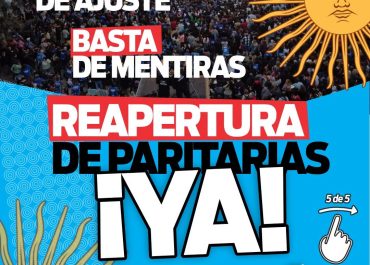 LOS TRABAJADORES Y LAS TRABAJADORAS DE LA EDUCACIÓN SEGUIMOS EXIGIENDO RESPUESTAS