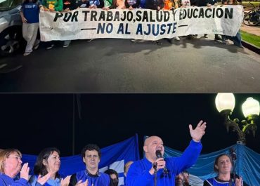 RODRIGO ALONSO PARTICIPÓ DE LA MARCHA DE ANTORCHAS EN ROSARIO EN EL MARCO DE LA JORNADA NACIONAL DE LUCHA