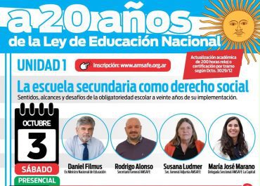 ACTUALIZACIÓN ACADÉMICA | A 20 AÑOS DE LA LEY DE EDUCACIÓN NACIONAL